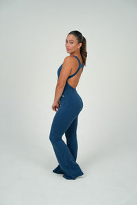 Flare Jumpsuit: Caribbean
